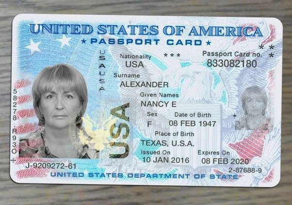 Buy a usa passport card online
